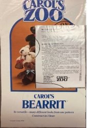 #1096 Carol\'s Bear-it Pattern