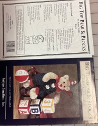 #1182 Pattern Big Top Bear & Blocks