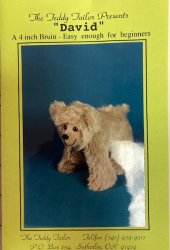 #1217 4\" David bear pattern on all 4\'s.