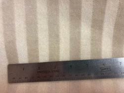 #1287 Striped Beige 2mm pile. 1 yard