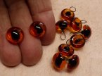 922-15 Amber transparent cat eyes