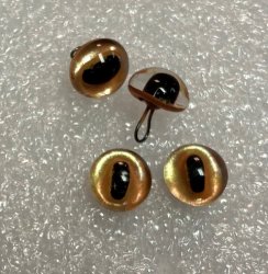 931-71/85 Cat Eye yellow with copper back