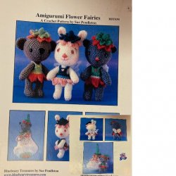 #1036 Amigurumi Flower Fairies Crochet Pattern