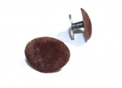 Brown Flocked Plastic Safety Nose 24mm